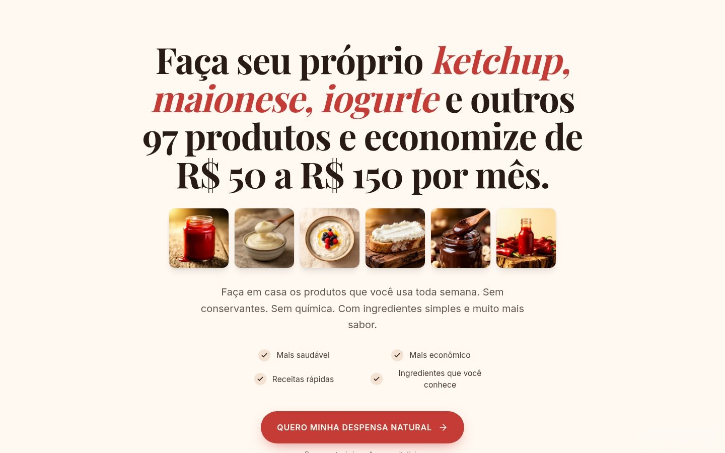 Prévia do site Despensa Natural